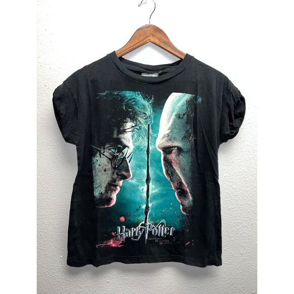 Womens Harry Potter And The Deathly Hollows Shirt Voldemort Tee Movie Women - Picture 1 of 13